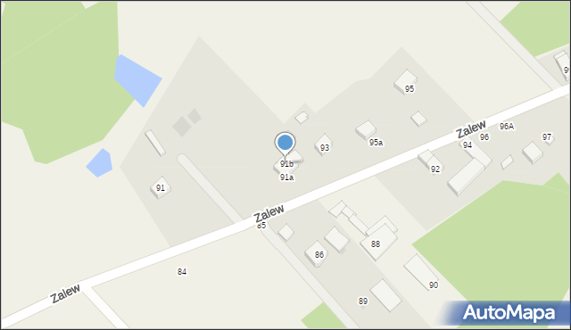 Zalew, Zalew, 91b, mapa Zalew