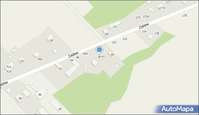 Zalew, Zalew, 97, mapa Zalew
