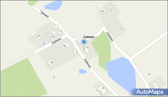 Zalewo, Zalewo, 4, mapa Zalewo