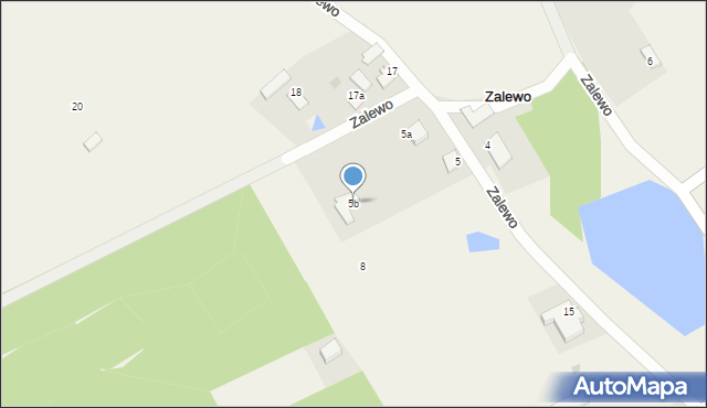 Zalewo, Zalewo, 5b, mapa Zalewo