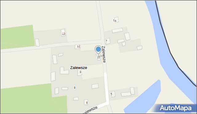 Zalewsze, Zalewsze, 10, mapa Zalewsze