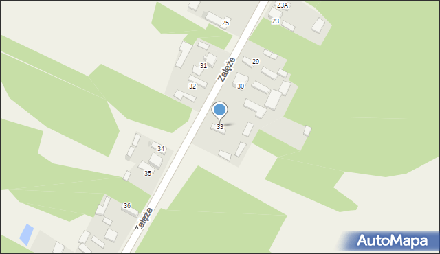 Załęże, Załęże, 33, mapa Załęże