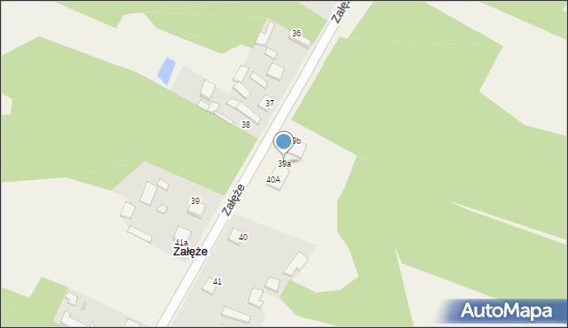 Załęże, Załęże, 39a, mapa Załęże