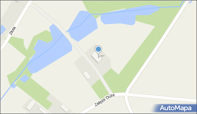 Załęże Duże, Załęże Duże, 1B, mapa Załęże Duże