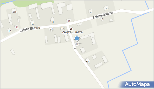 Załęże-Eliasze, Załęże-Eliasze, 23, mapa Załęże-Eliasze