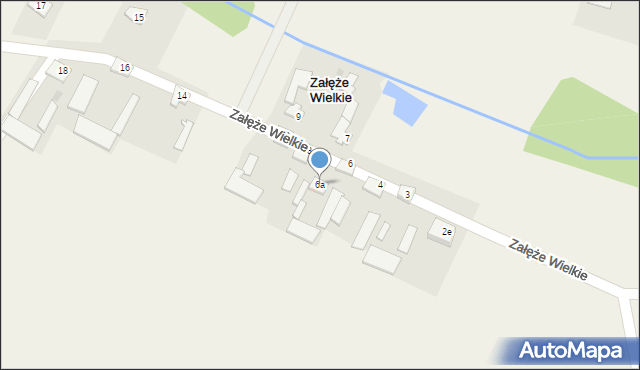 Załęże Wielkie, Załęże Wielkie, 6a, mapa Załęże Wielkie