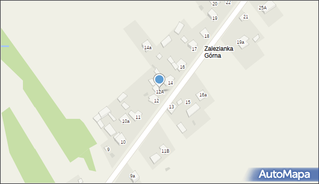 Zalezianka, Zalezianka, 12A, mapa Zalezianka