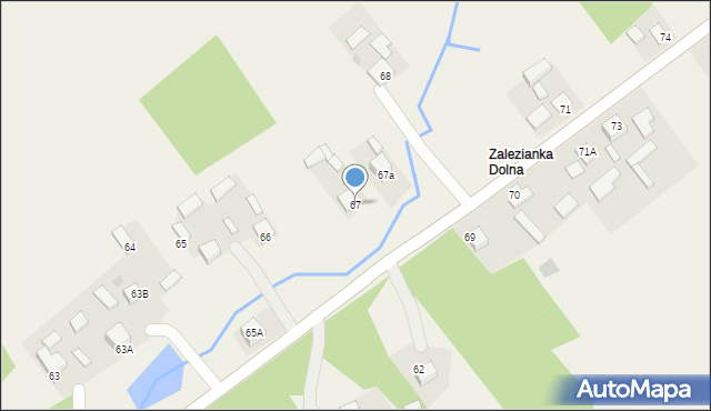 Zalezianka, Zalezianka, 67, mapa Zalezianka