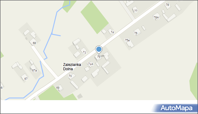 Zalezianka, Zalezianka, 73, mapa Zalezianka