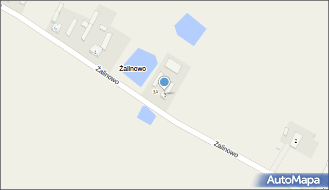 Żalinowo, Żalinowo, 3, mapa Żalinowo