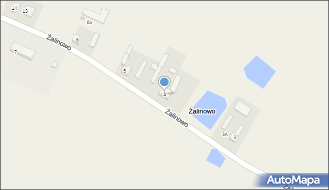 Żalinowo, Żalinowo, 4, mapa Żalinowo