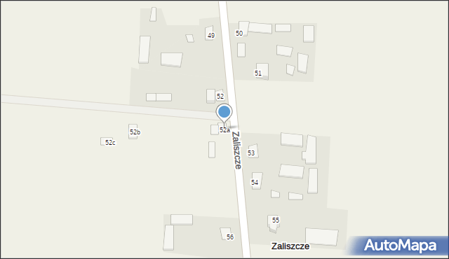 Zaliszcze, Zaliszcze, 52a, mapa Zaliszcze