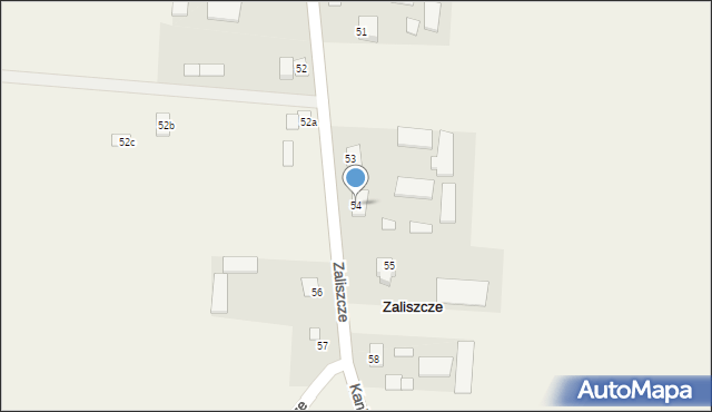 Zaliszcze, Zaliszcze, 54, mapa Zaliszcze