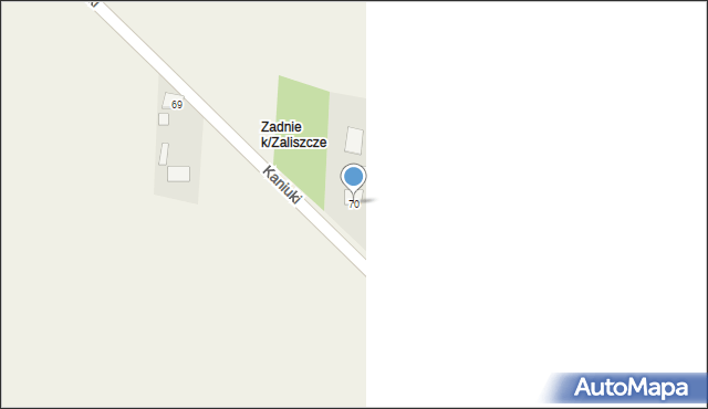 Zaliszcze, Zaliszcze, 70, mapa Zaliszcze