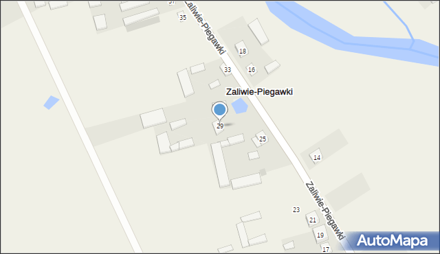 Zaliwie-Piegawki, Zaliwie-Piegawki, 29, mapa Zaliwie-Piegawki