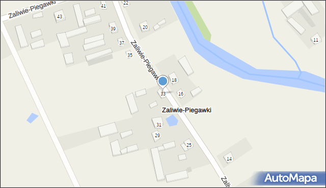 Zaliwie-Piegawki, Zaliwie-Piegawki, 33, mapa Zaliwie-Piegawki