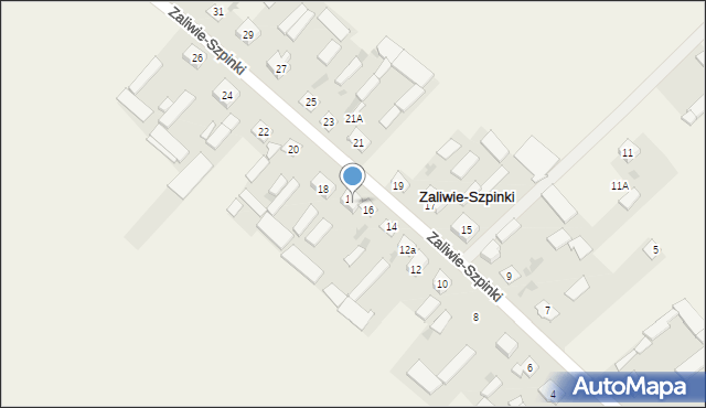 Zaliwie-Szpinki, Zaliwie-Szpinki, 18a, mapa Zaliwie-Szpinki