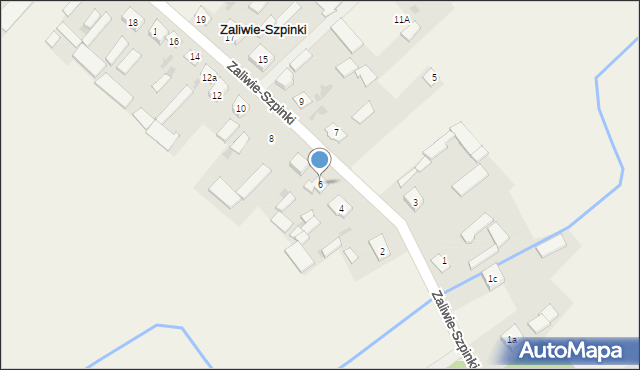Zaliwie-Szpinki, Zaliwie-Szpinki, 6, mapa Zaliwie-Szpinki