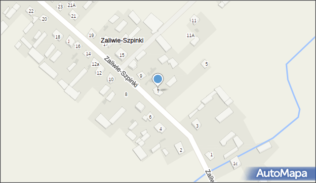 Zaliwie-Szpinki, Zaliwie-Szpinki, 7, mapa Zaliwie-Szpinki