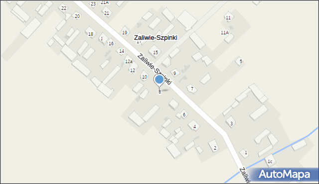 Zaliwie-Szpinki, Zaliwie-Szpinki, 8, mapa Zaliwie-Szpinki