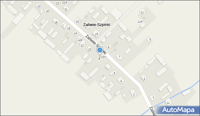 Zaliwie-Szpinki, Zaliwie-Szpinki, 8A, mapa Zaliwie-Szpinki