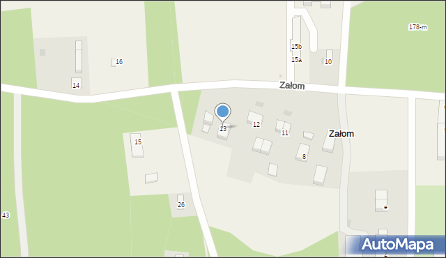 Załom, Załom, 13, mapa Załom