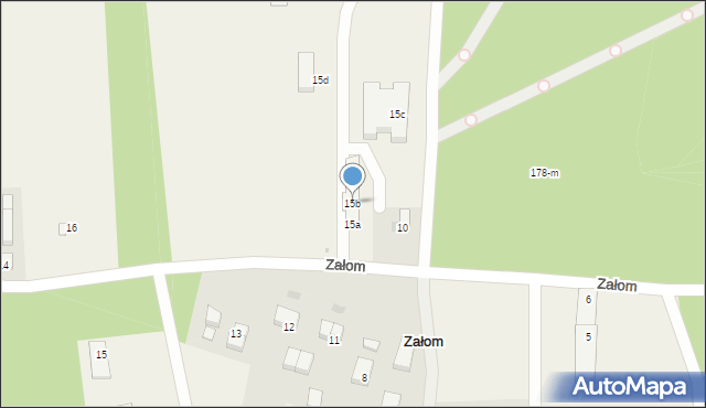 Załom, Załom, 15b, mapa Załom