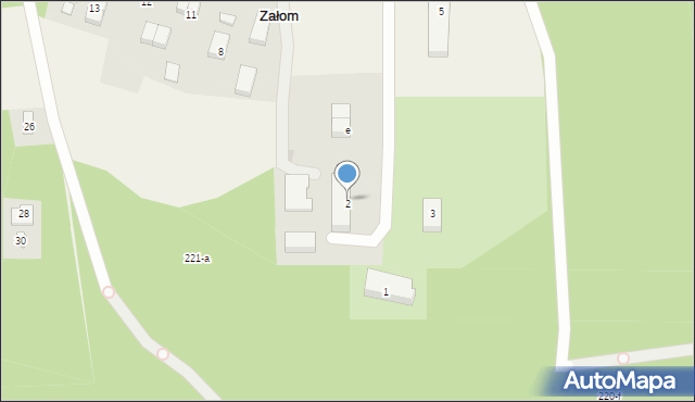 Załom, Załom, b, mapa Załom