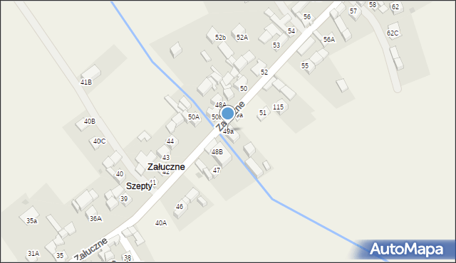 Załuczne, Załuczne, 49a, mapa Załuczne