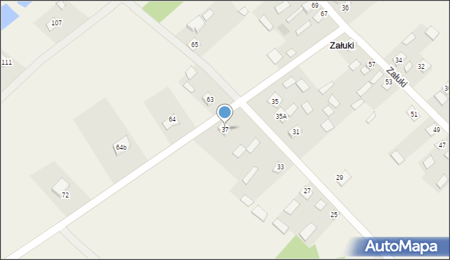 Załuki, Załuki, 37, mapa Załuki