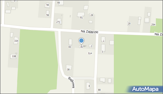 Załuski, Załuski, 31, mapa Załuski