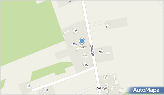 Zalutyń, Zalutyń, 30A, mapa Zalutyń