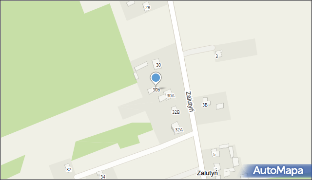 Zalutyń, Zalutyń, 30b, mapa Zalutyń