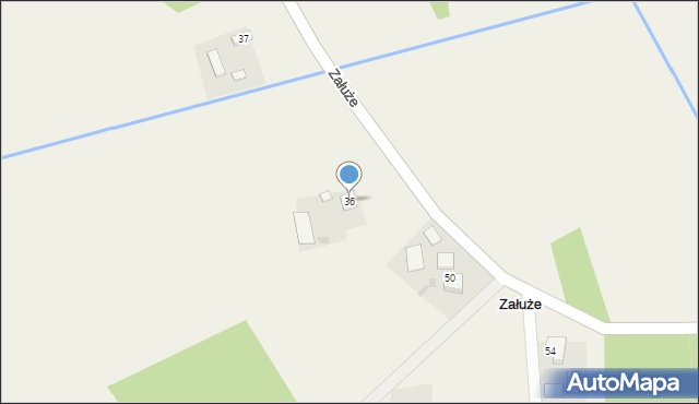 Załuże, Załuże, 36, mapa Załuże