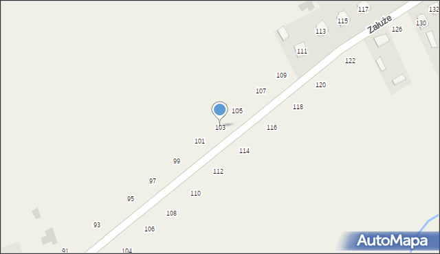 Załuże, Załuże, 103, mapa Załuże