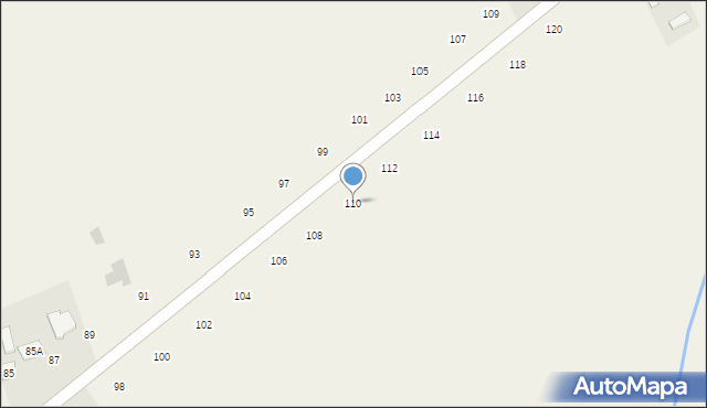 Załuże, Załuże, 110, mapa Załuże