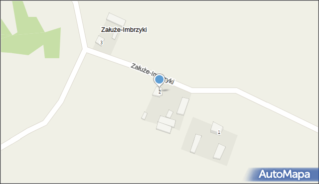 Załuże-Imbrzyki, Załuże-Imbrzyki, 2, mapa Załuże-Imbrzyki