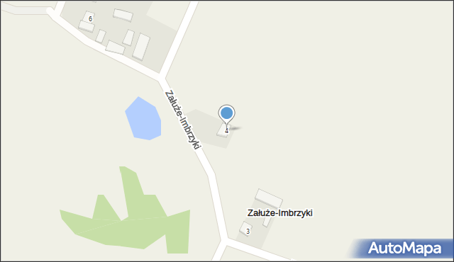 Załuże-Imbrzyki, Załuże-Imbrzyki, 4, mapa Załuże-Imbrzyki