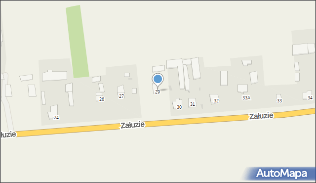 Załuzie, Załuzie, 29, mapa Załuzie