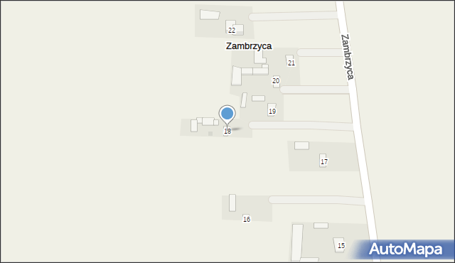 Zambrzyca, Zambrzyca, 18, mapa Zambrzyca