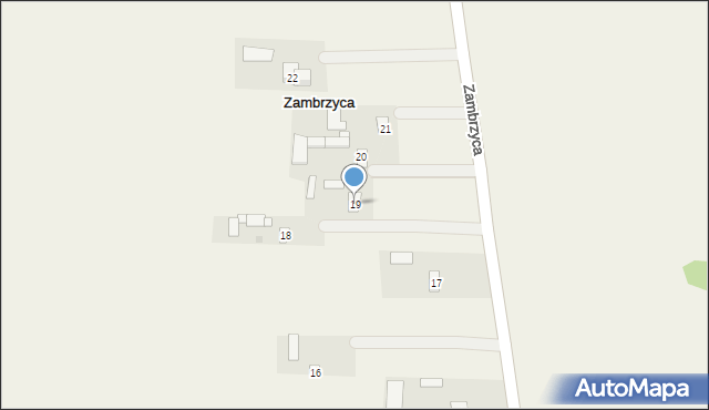 Zambrzyca, Zambrzyca, 19, mapa Zambrzyca