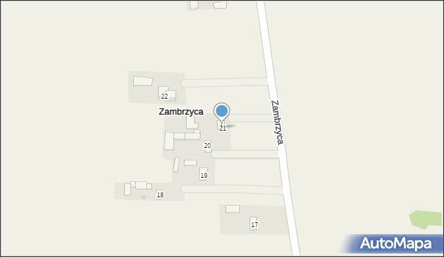 Zambrzyca, Zambrzyca, 21, mapa Zambrzyca