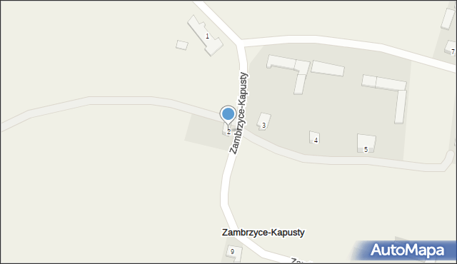 Zambrzyce-Kapusty, Zambrzyce-Kapusty, 2, mapa Zambrzyce-Kapusty