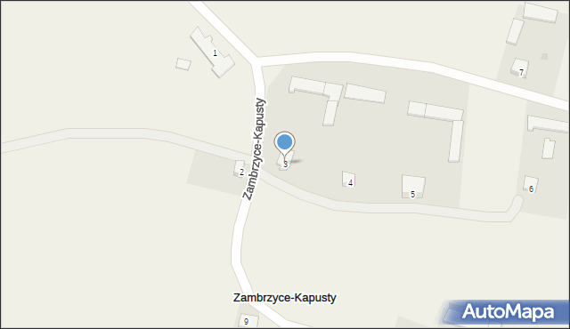 Zambrzyce-Kapusty, Zambrzyce-Kapusty, 3, mapa Zambrzyce-Kapusty