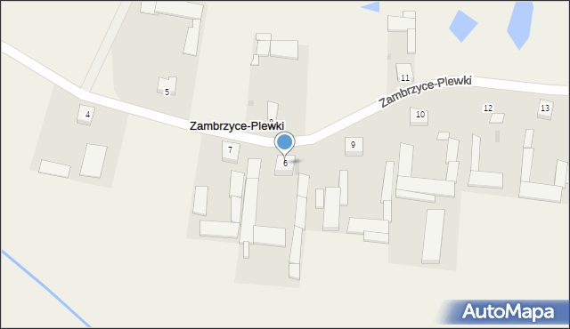 Zambrzyce-Plewki, Zambrzyce-Plewki, 6, mapa Zambrzyce-Plewki