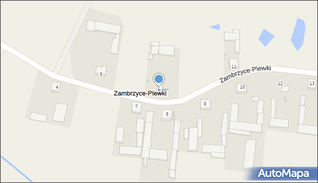 Zambrzyce-Plewki, Zambrzyce-Plewki, 8, mapa Zambrzyce-Plewki