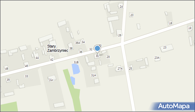 Zambrzyniec, Zambrzyniec, 31, mapa Zambrzyniec