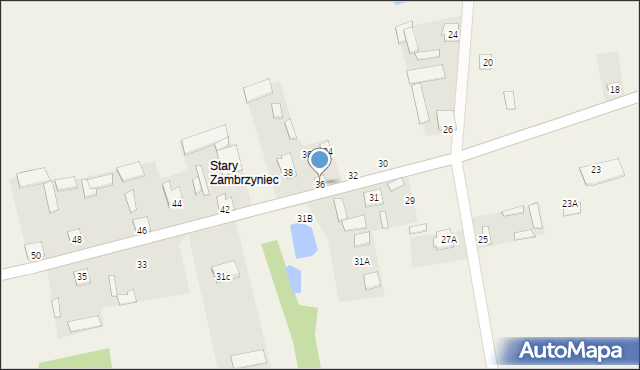 Zambrzyniec, Zambrzyniec, 36, mapa Zambrzyniec