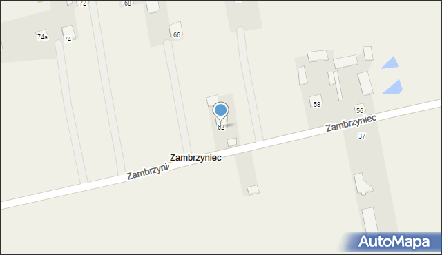 Zambrzyniec, Zambrzyniec, 62, mapa Zambrzyniec