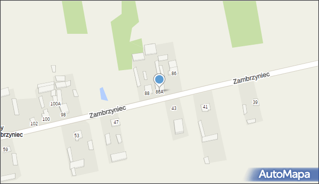 Zambrzyniec, Zambrzyniec, 86A, mapa Zambrzyniec